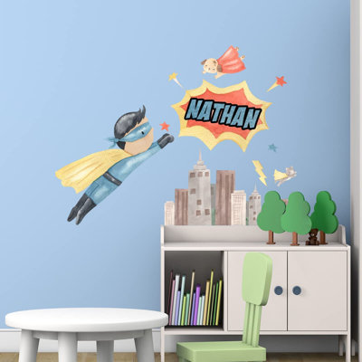 Adhésif décoratif superhéros