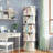 5 Tier Rotating Bookshelf, 360° Display Round Spinning Bookshelf, Space-Saving, Small Space Rotating Bookshelf Tower For Bedroom, Living Room, Home, Office-2056103646-2051935633