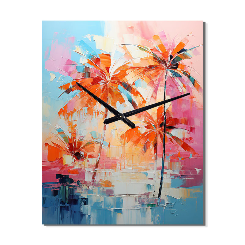 Jermanine - Horloge murale moderne florale, Petit