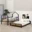 Lit superposé simple au-dessus d'un lit double Metal House-105764162