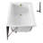 Streamline 66 in. x 32 in. Acrylic Left-Hand Drain Alcove Bathtub in Glossy White With External Drain-108298582