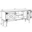 Walnut Tv Stand, 2 Cupboards, Vintage Style, 14 In Package Width Cupboards Loft Wood, Vintage, 80 - 89 Inches, 30 Lb