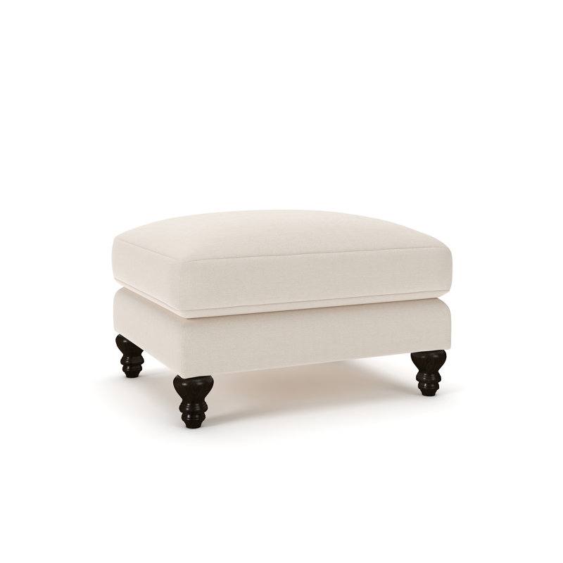 Upholstered Ottoman, Canvas Canvas Sunbrella® Canvas