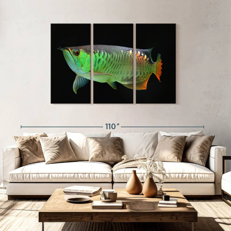Arowana Fish, 48" H x 74" W