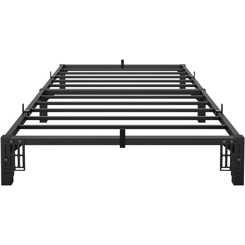 Twin Size/Full Size/Queen/King Size Bed Frame, 6"/8"/14 " High Platform Bed Frame, w/Storage Space, Heavy Duty Steel Slat Support