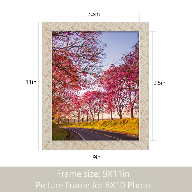 Ensemble de cadres photo en bois, H 11,02 po x l 9,06 po x P 0,59 po