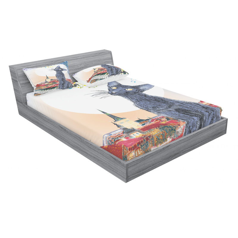 Microfiber Sheet Set, Full Sheet Set with Fitted Sheet