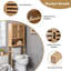 Armoire de salle de bain autoportante l 24,5 po x H 67 po x P 9 po Elijio