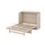 Lit escamotable double avec grand tiroir et ports USB-1538578682