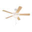 Ventilateur de plafond transitionnel intérieur / extérieur blanc mat 52 po avec trois ampoules DEL 3000K Gallant II-2023017337-2023017341