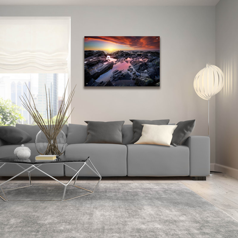 «Still Waters» par Rick Berk, art mural en verre acrylique, H 24 po x l 36 po x P 0,2 po