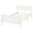 Twin Bed With Solid Wood Platform And Headboard/ In White - Build Headboard,