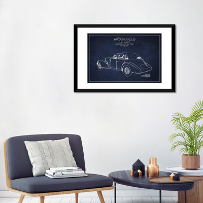 G.M. Buehrig Cord Automobile (Navy Blue) I by Aged Pixel - Gallery-Wrapped Canvas Giclée