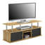 Meuble télé avec 3 armoires de rangement et tablette pour téléviseur de 55 po ou moins Edwin-20075651