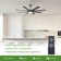 Harrigan 8 - Blade Integrated LED Reversible Ceiling Fan With Light And Remote