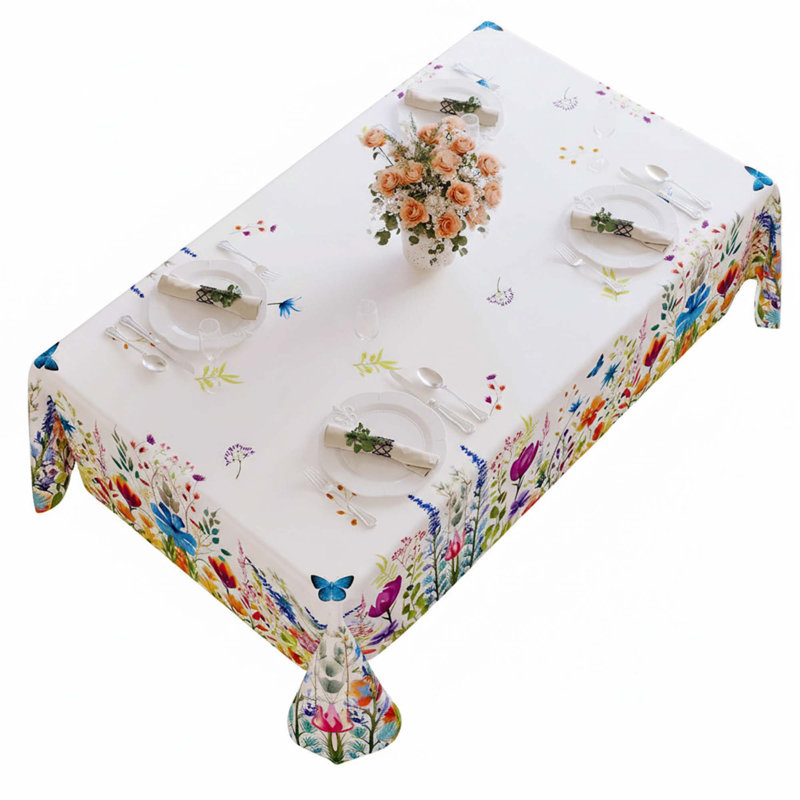 Tablecloth, Easter Floral, 52"x70" Rectangle Waterproof