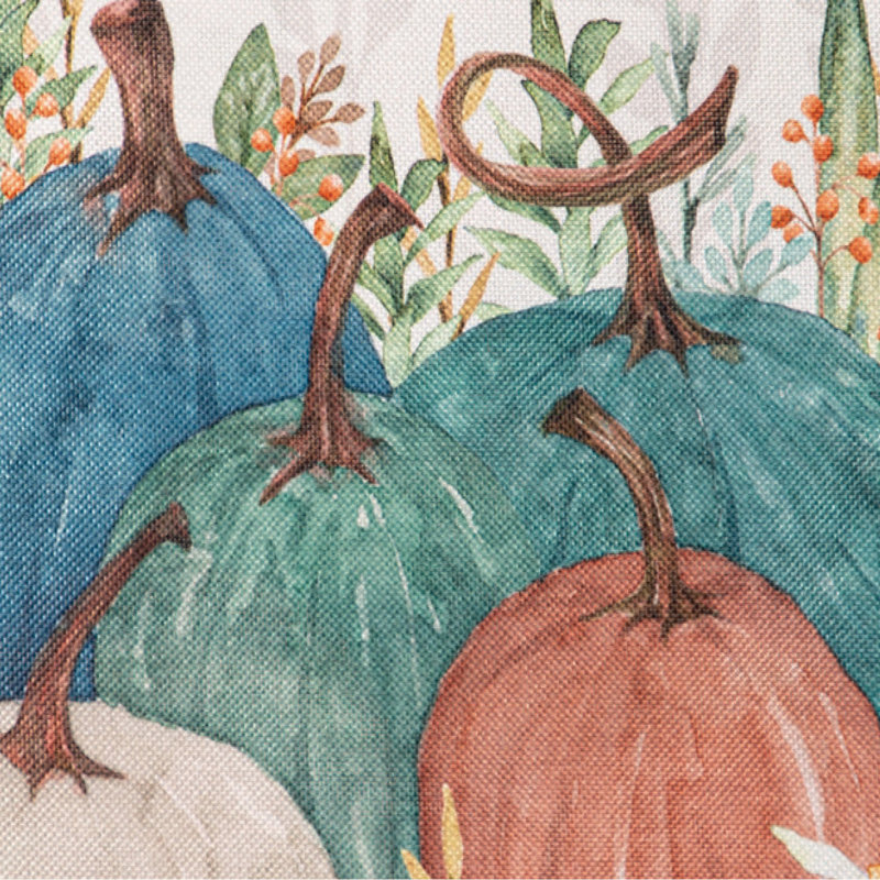 Welcome Fall Pumpkins Burlap Garden Flag