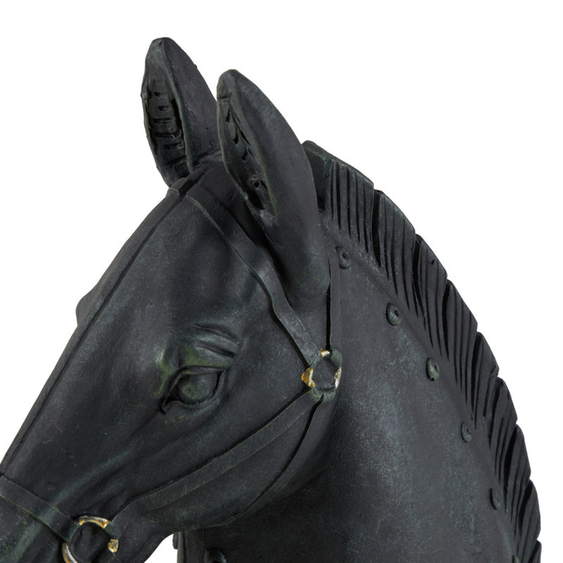 Sculpture tête de cheval en polystone Lula, Petit