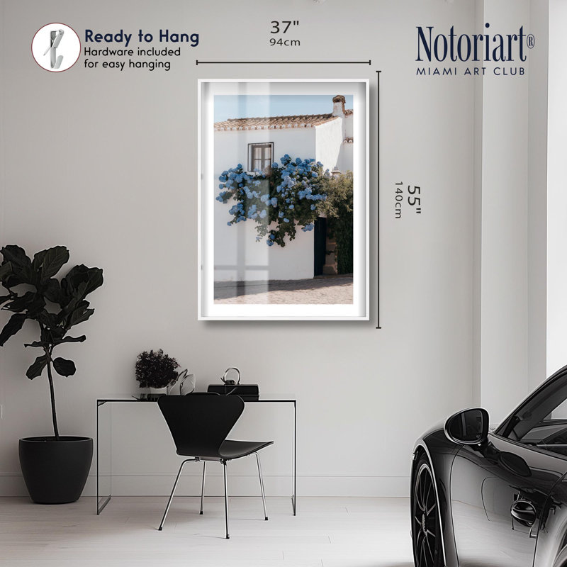 Impression de boîte-cadre Lumiflora par Notoriart, H 55 po x l 37 po, Blanc