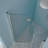 34"W X 72"H Fold Frameless Shower Door With Tempered Glass, Brushed Nickel