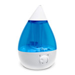 1 Gal. Cool Mist Ultrasonic Humidifier for Bedroom, Office, Nursery, Blue/White, Crane USA