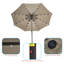 Parasol de marché éclairé 108,00 po Donyu-609550025