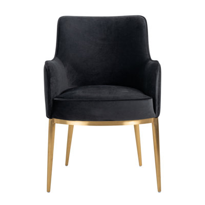 Breeze 19'' H Velvet Upholstered Armchair