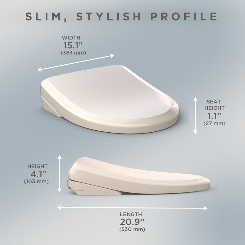 Washlet® Electronic Classic Elongated Soft-Close Bidet Seat, Sedona Beige