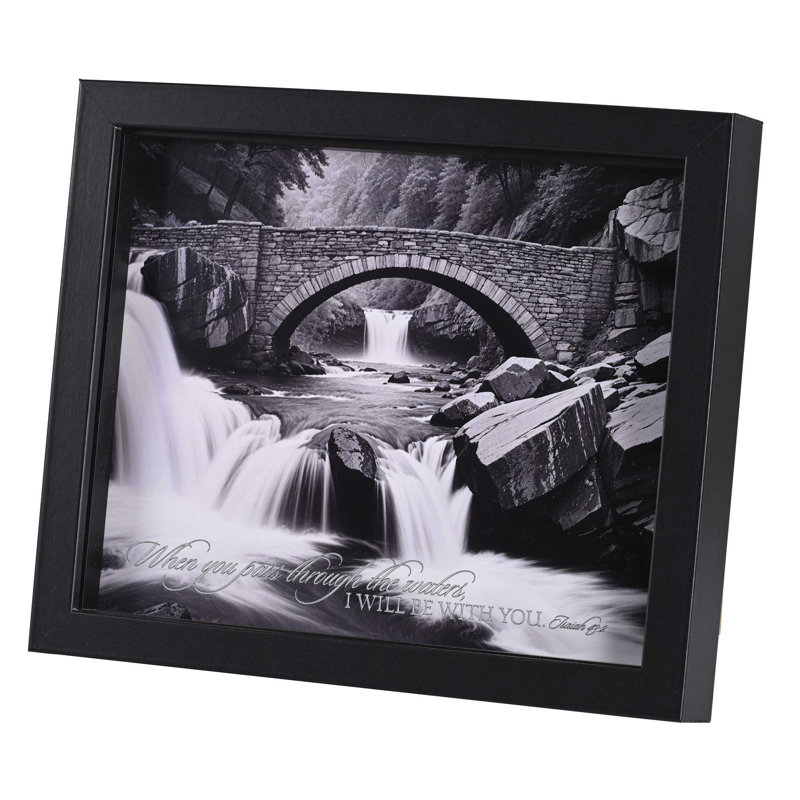 Framed Art When You Pass Waterfall 10x8