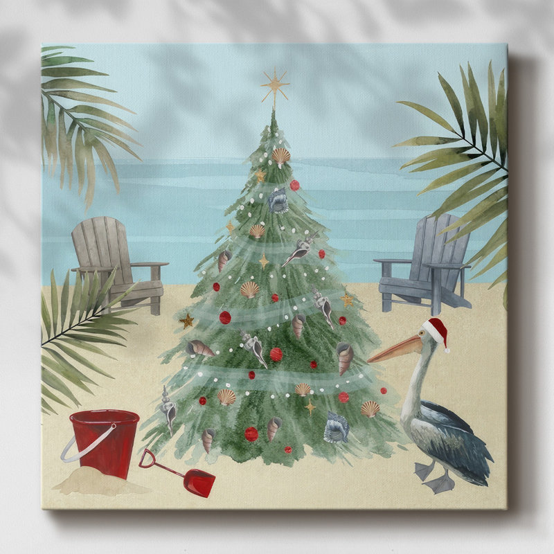 Joyeux Noël côtier I, H 16 po x l 16 po x P 1,5 po
