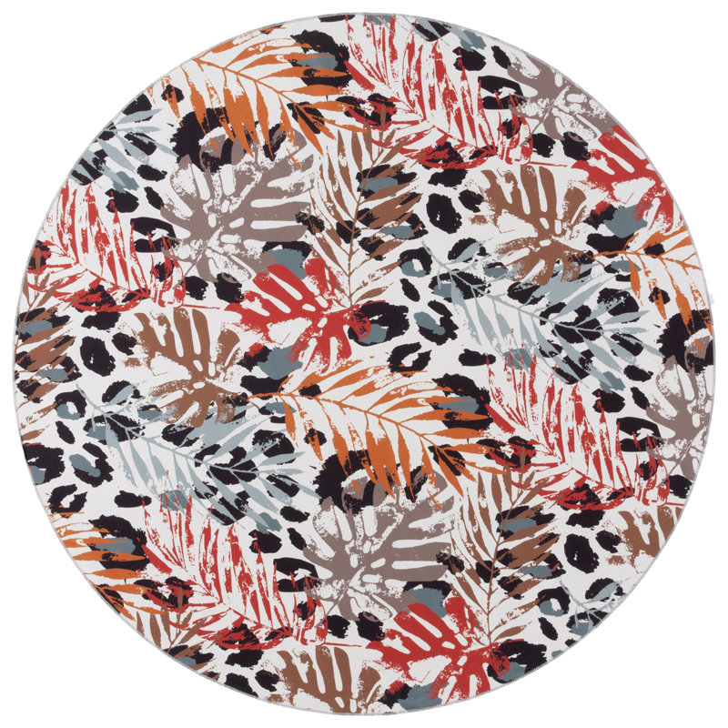 Tapis ivoire / taupe Amalea 829, Rond 6 pi