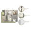 Funkley 60cm W Freestanding Single Bathroom Vanity Base Only in White