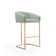 Lioba Upholstered Counter Stool with Metal Frame