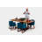 Oak Solid Wood Top Dining Table-25607574