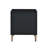 Nightstand In Black, Silver & Gold With Construction Materials Ample Storage Space And Metal Legs