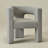 Brycie 28" W Boucle Square Armchair-384001183