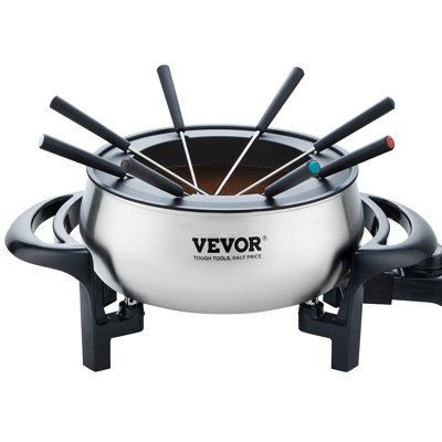 Electric Fondue Pot Set for Cheese & Chocolate, 3 Quart Chocolate Melting Warmer