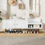 Banc de rangement blanc pour chaussures avec coussin moelleux