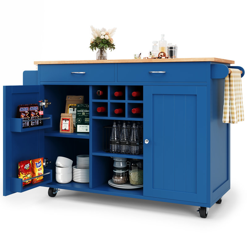 Kitchen Island, Blue