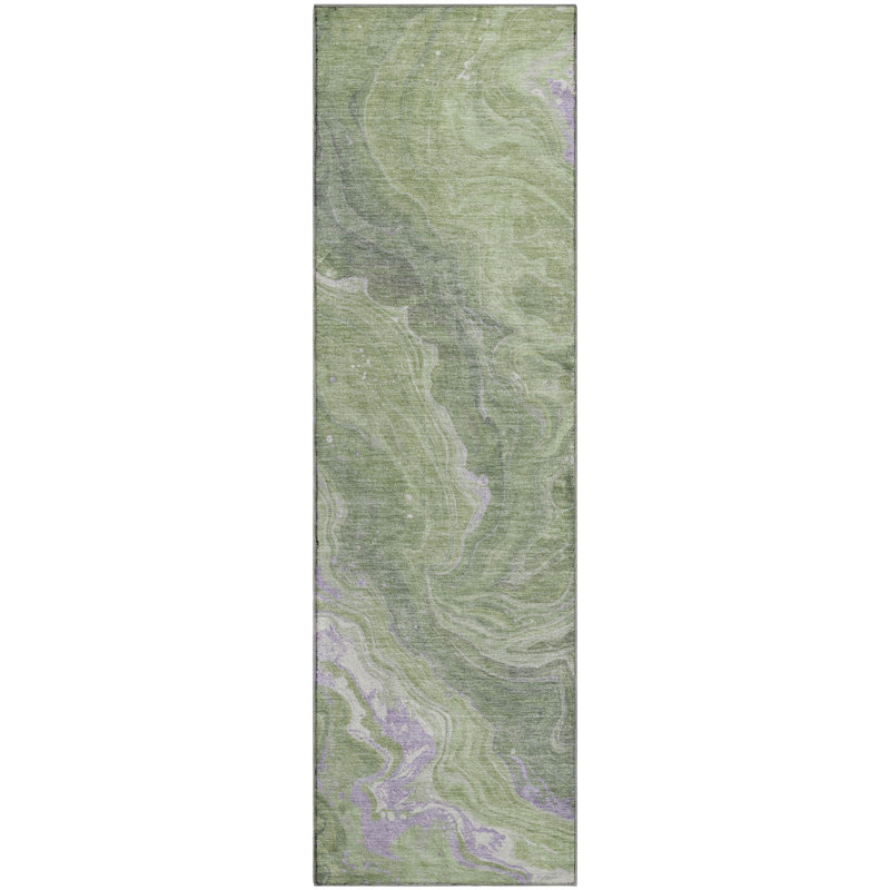 Premium Machine Washable Hedden AMF1701 Abstract Rug, Runner 2'3" x 7'6"