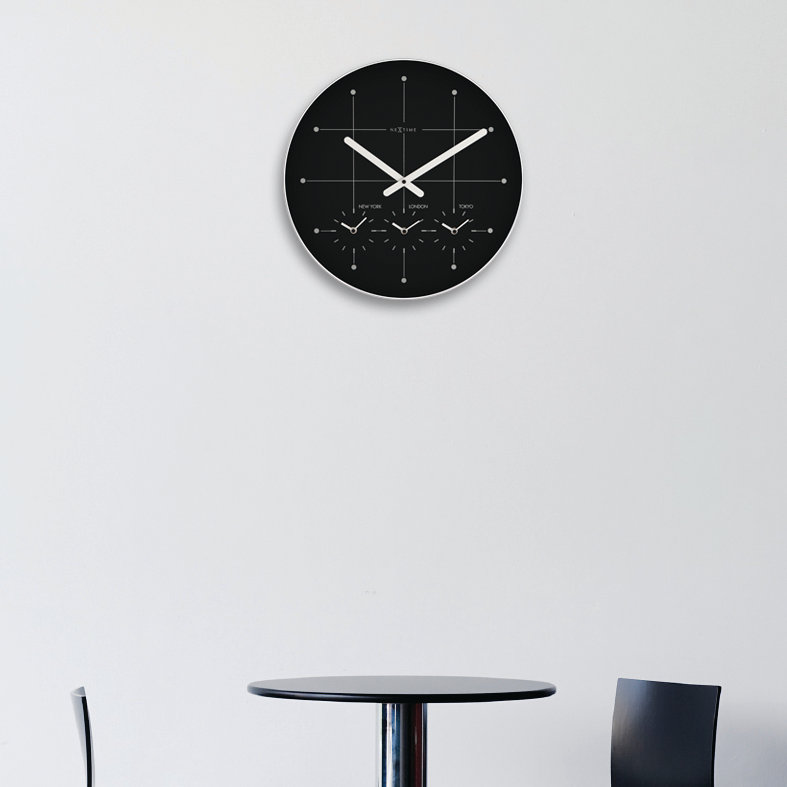 Glass Wall Clock 17 Stories