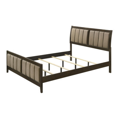 51-inch Upholstered California Bed Dark Cocoa