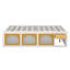 Lit plateforme en bois avec bibliothèque, vitrine et tiroir de rangement, lit de rangement multifonctionnel-906782774-906782776