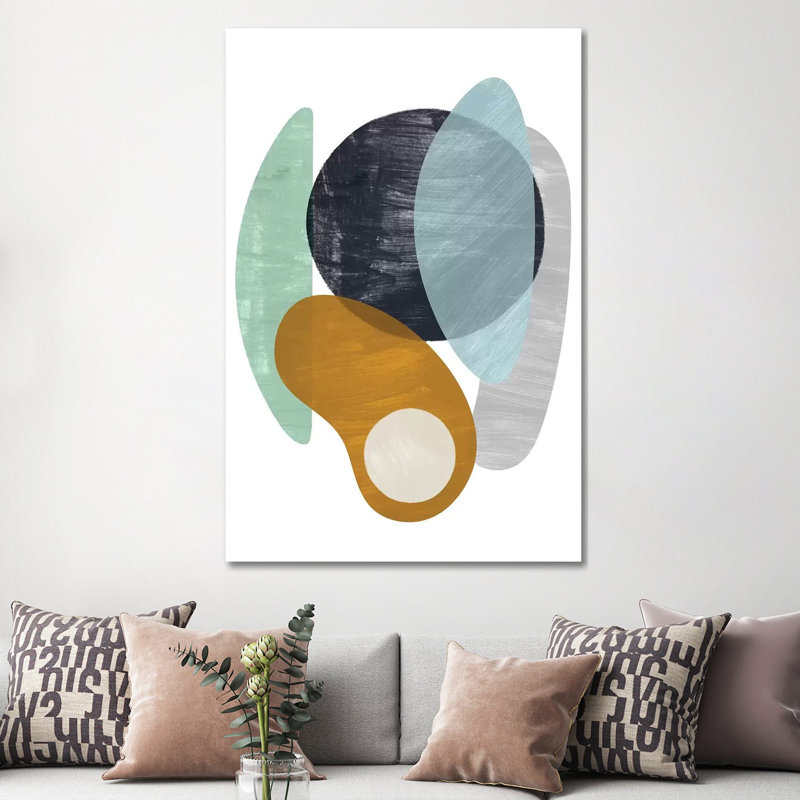 «Naturess I» par Grace Popp - impression d'art graphique, Pas de tapis, H 60 po x l 40po x P 1,5 po, Toile tendue