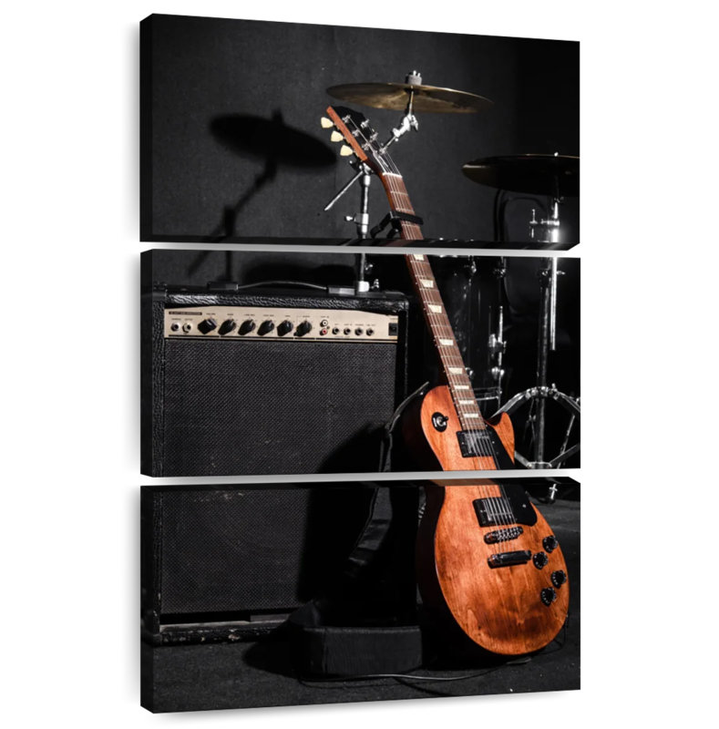 Abarca, bande d'instruments de musique, H 65 po x l 42 po