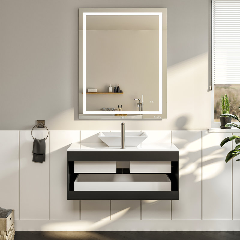 Juarez 36" Wall-Mounted Single Bathroom Vanity Set, Espresso