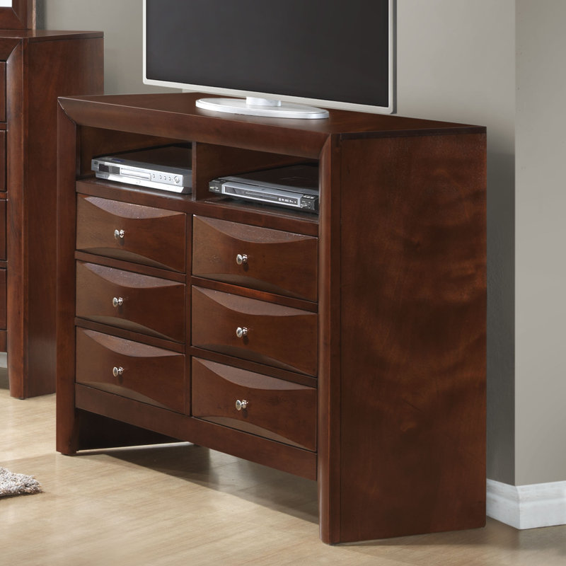 Marilla 47'' W 6 - Drawer Dresser, Cherry