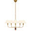 Griffin 31" Chandelier with Linen Shades-1307963372