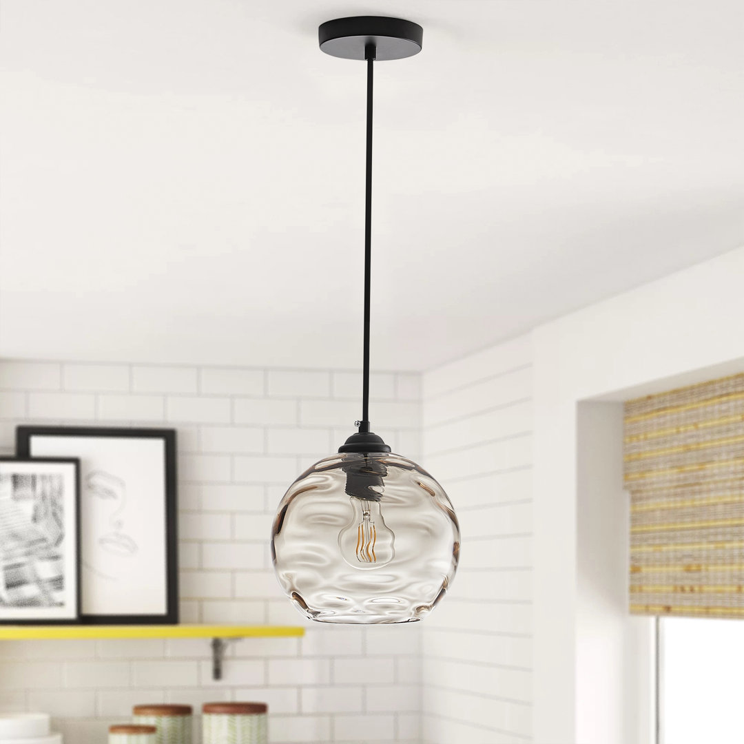 Burov 1 - Light Matte Black Single Pendant Breakwater Bay