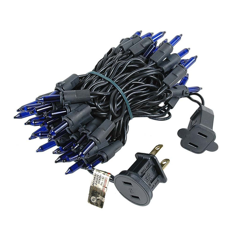 Mini-chaîne pour l’extérieur 11'50 ampoules Pirtle, Bleu, Noir